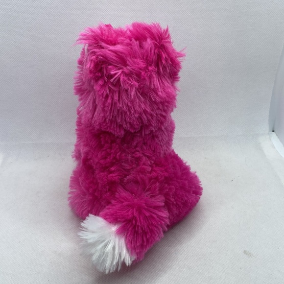 The Petting Zoo Plush Wolf Stuffed Animal Toy Pink White 2011 - Picture 4 of 10